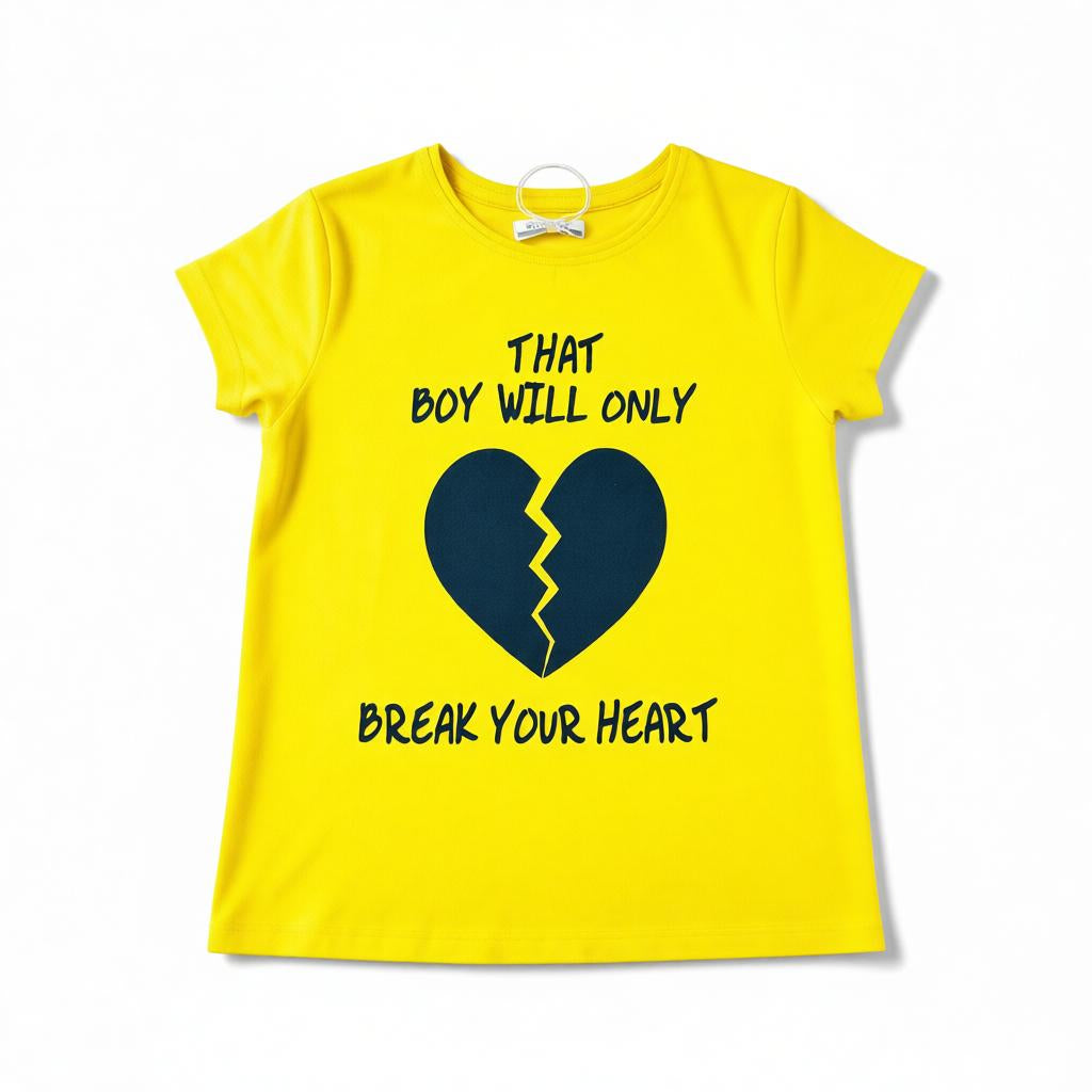 T-shirt manche courte Fille - Jaune image 0