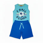 Ensemble T-shirt + Short Garçon - Bleu
