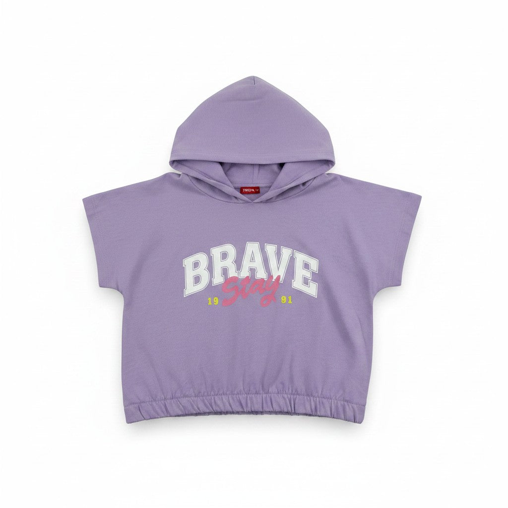 Sweat à cappuche Fille - Violet