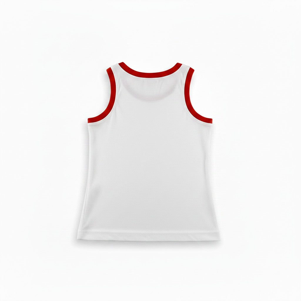 Débardeur Garçon - Blanc/rouge