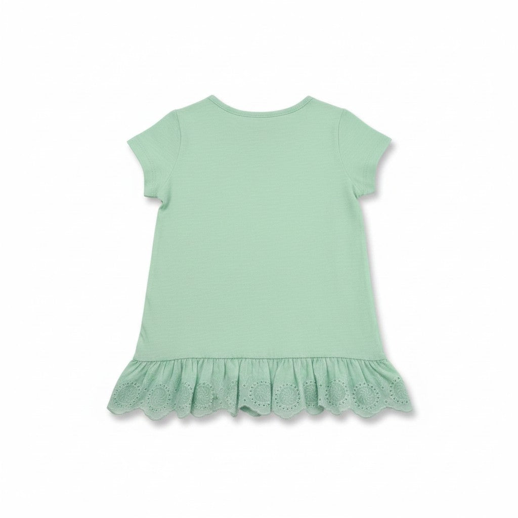 T-shirt à dentelle Fille - Vert