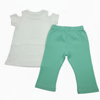 Ensemble Fille - Blanc/Vert