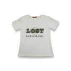 T-shirt Fille - Beige