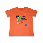 Ensemble T-shirt + Short Garçon - Orange/Bleu
