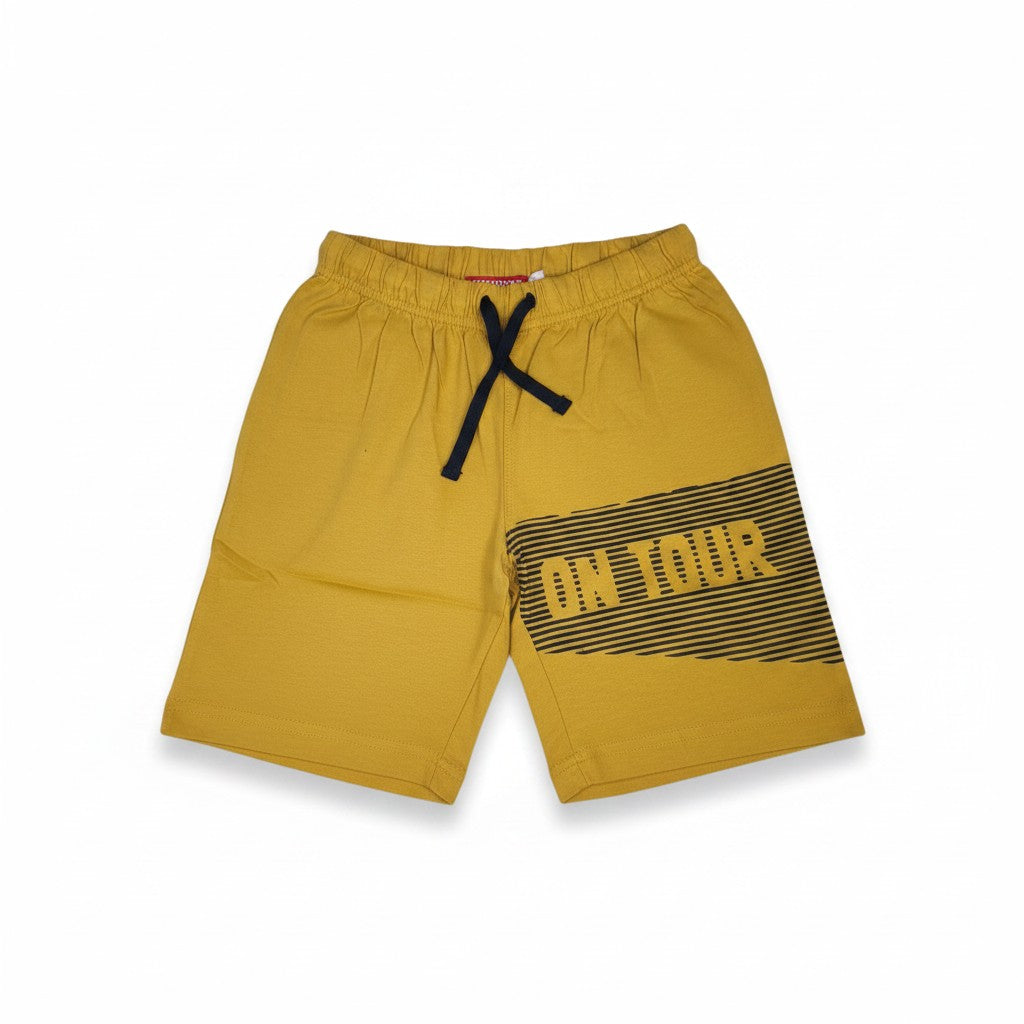 Ensemble T-shirt + Short Garçon- Bleu/Jaune