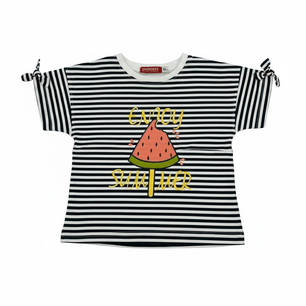 T-shirt Fille -Bleu