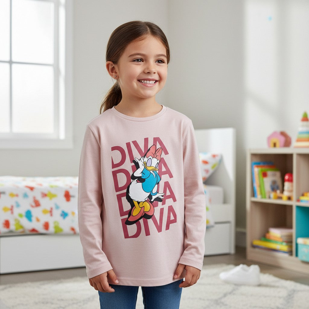 T-shirt Fille - Rose