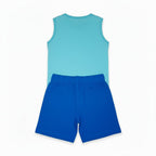 Ensemble T-shirt + Short Garçon - Bleu