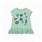 T-shirt à dentelle Fille - Vert