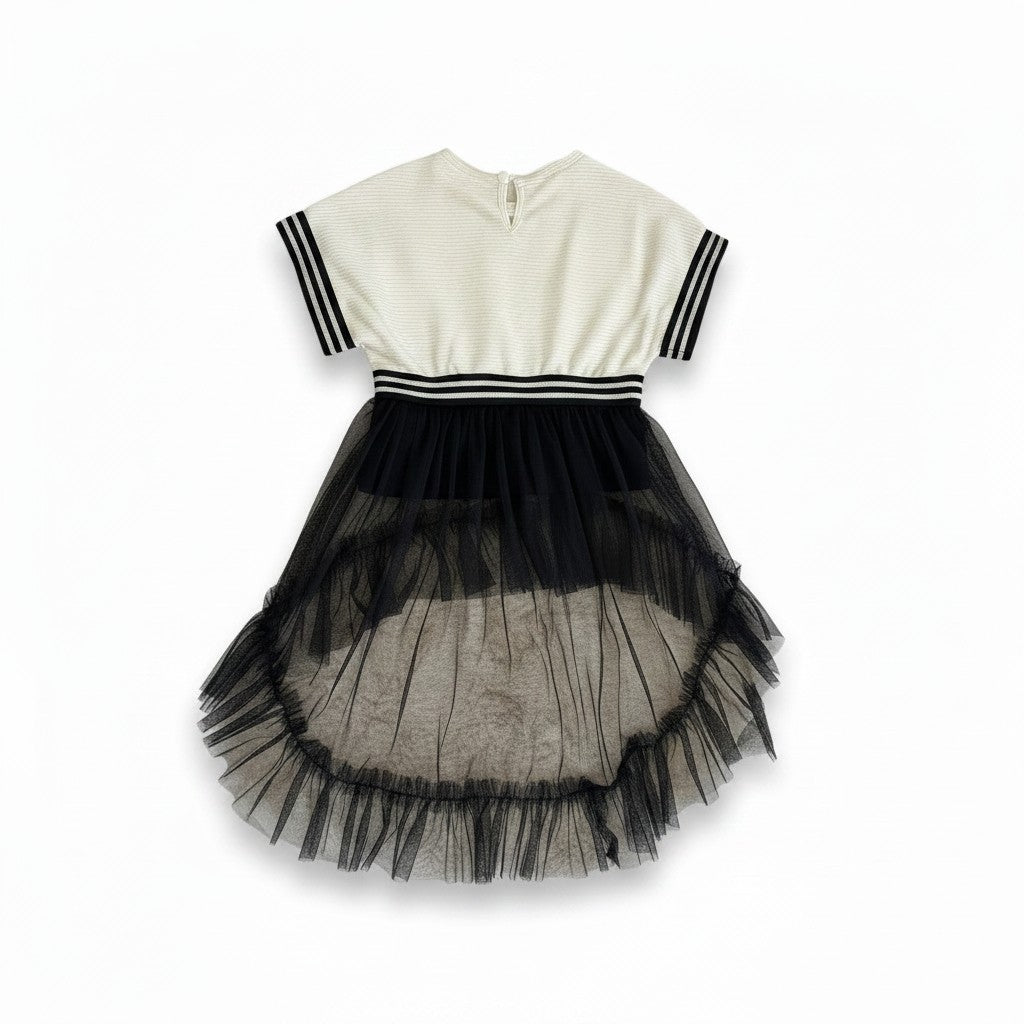 Ensemble  2 pièces Fille - Blanc/noir