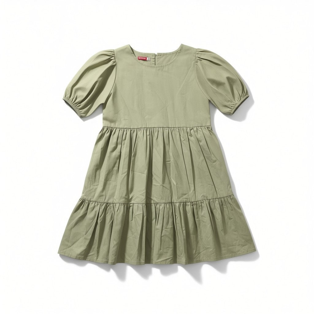 Robe Fille - Vert kaki