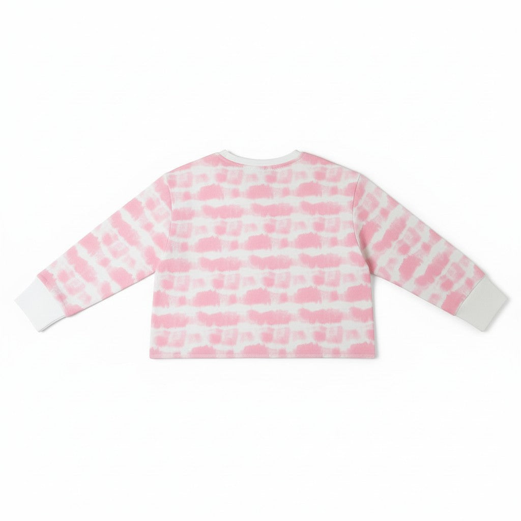 T-shirt Fille - Blanc/ rose