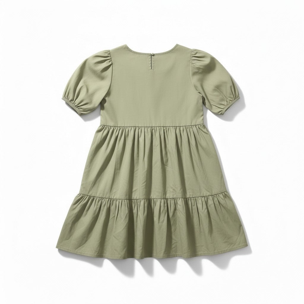 Robe Fille - Vert kaki