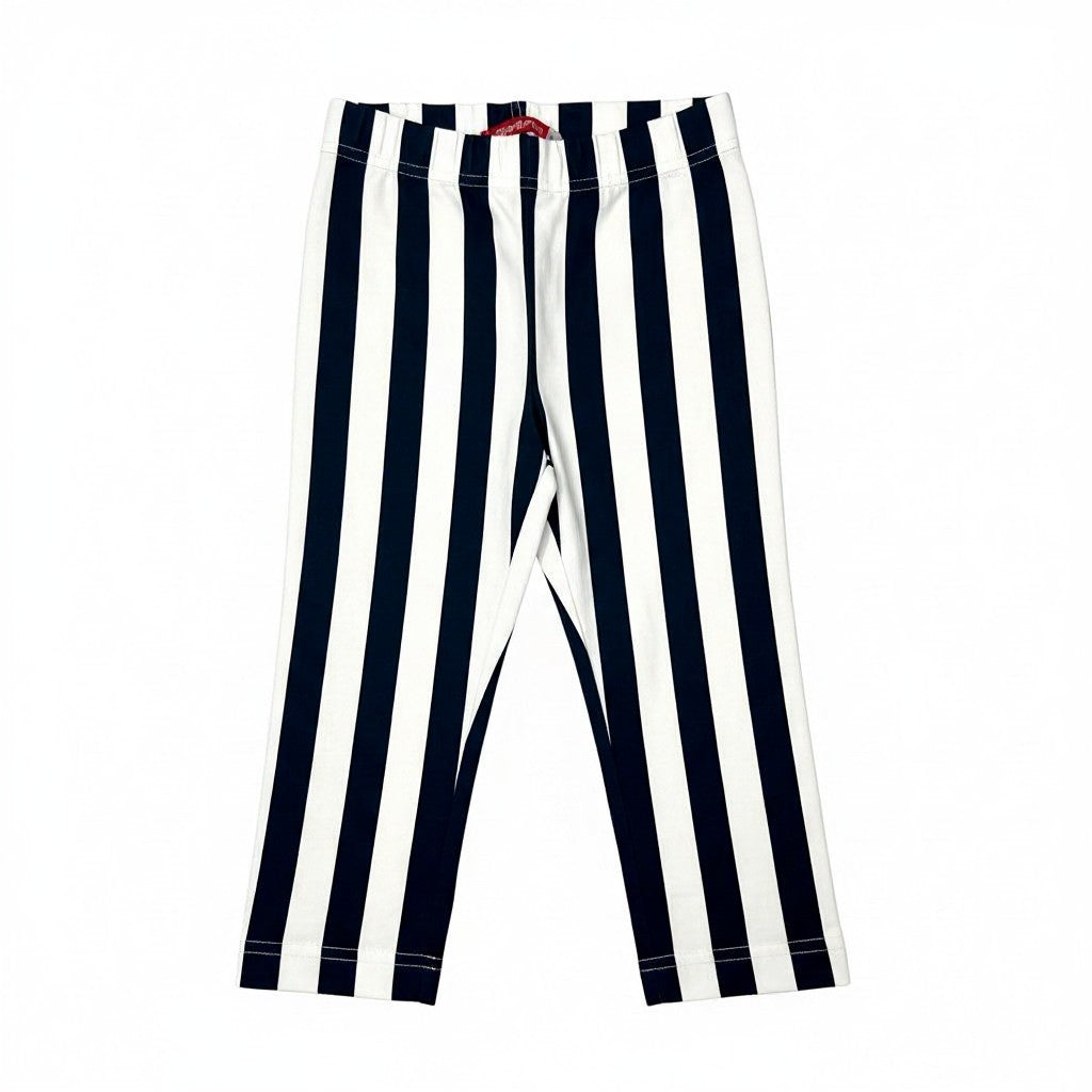Legging Fille- Blanc/bleu