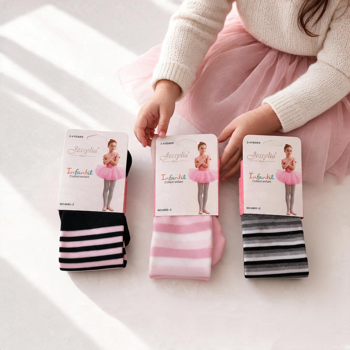 Lot de 3 collants Fille