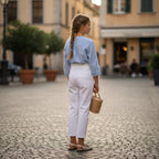 Pantalon Fille - Blanc