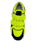 Baskets à scratch uni couleur jaune fluor image 0